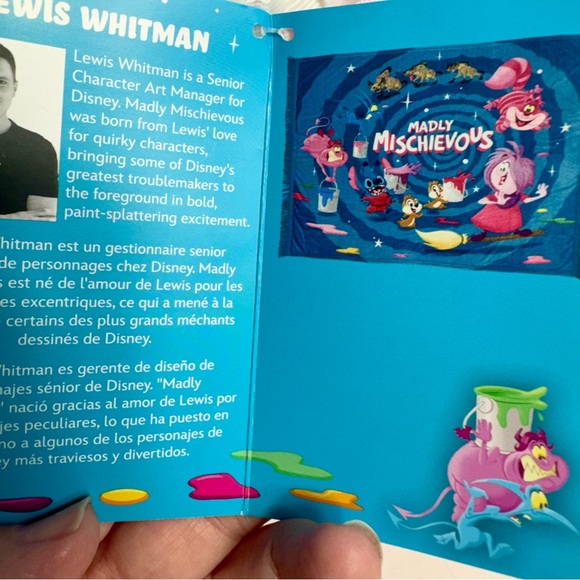 NWT. Disney Character Blanket throw Madly Mischievous by Lewis Whitman artist. - Picture 9 of 9